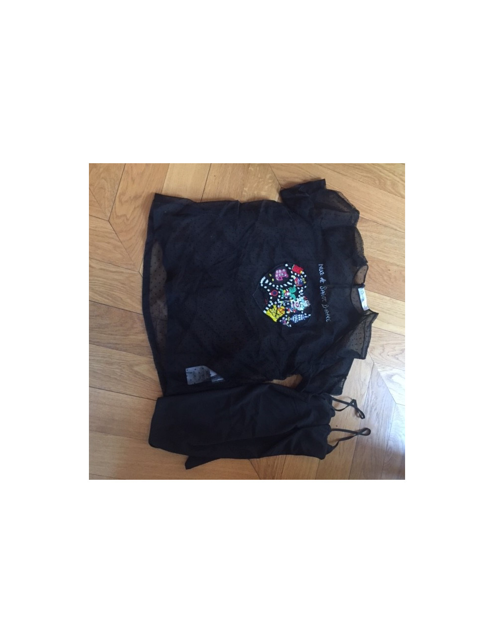 Top CHRISTIAN DIOR brodé Niki de Saint Phalle