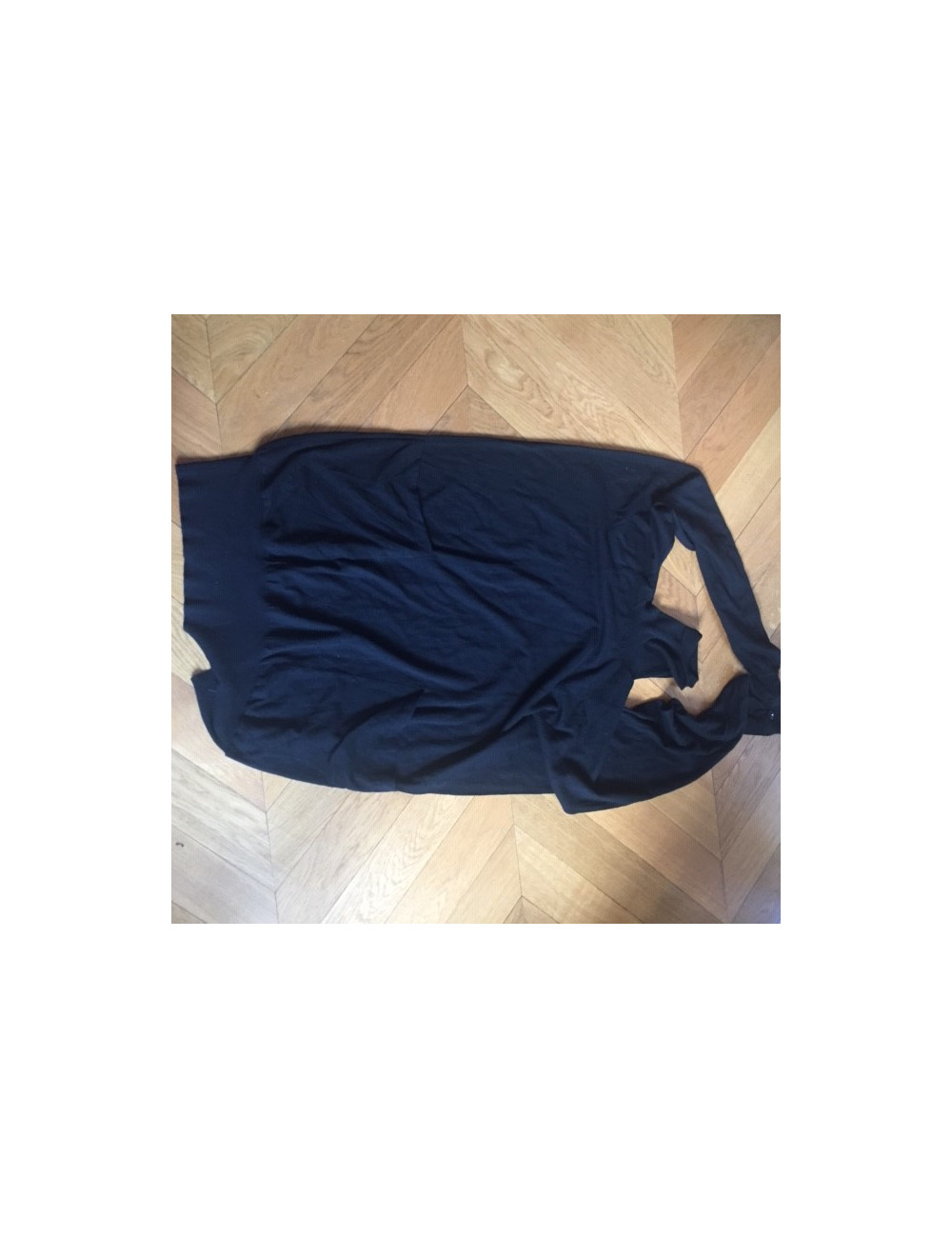 Robe YVES SAINT LAURENT col roulé laine noire  Taille M