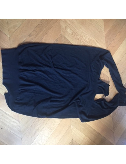 Robe YVES SAINT LAURENT col roulé laine noire  Taille M