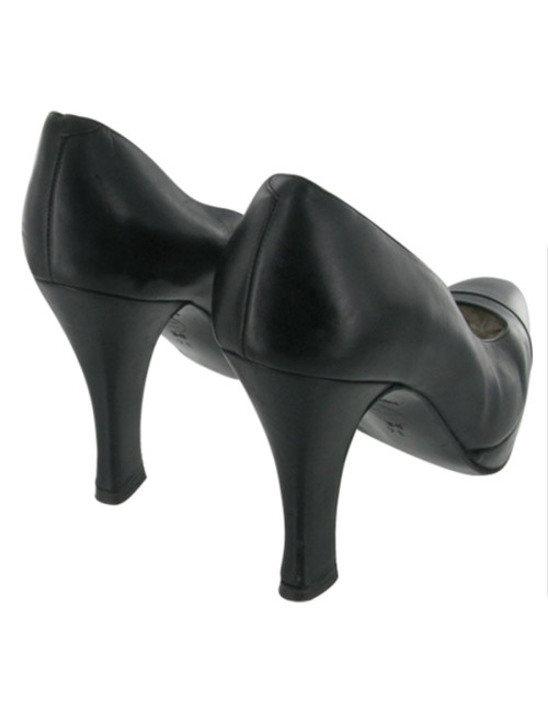 CHANEL shoes black leather T36