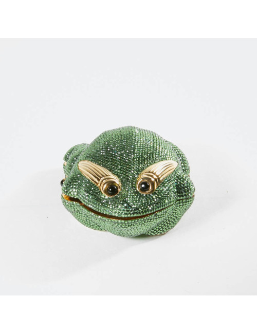 Minaudière JUDITH LIEBER grenouille strass
