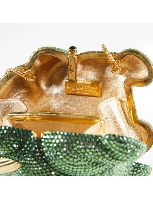Minaudière JUDITH LIEBER grenouille strass