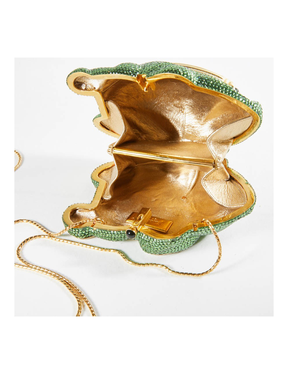 Minaudière JUDITH LIEBER grenouille strass