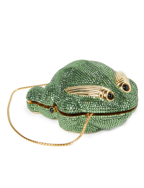 Minaudière JUDITH LIEBER grenouille strass