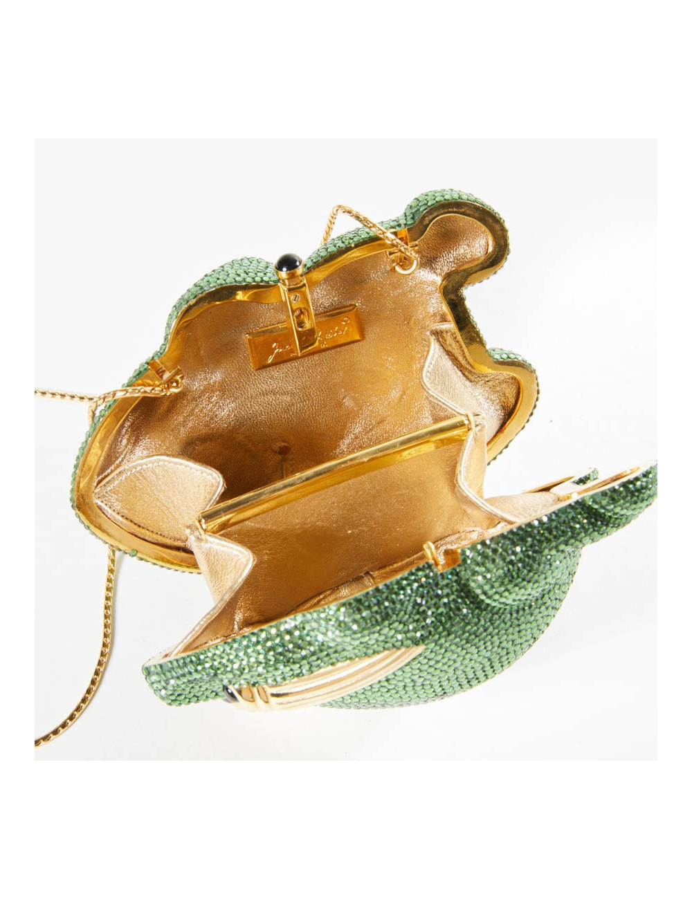 Minaudière JUDITH LIEBER grenouille strass