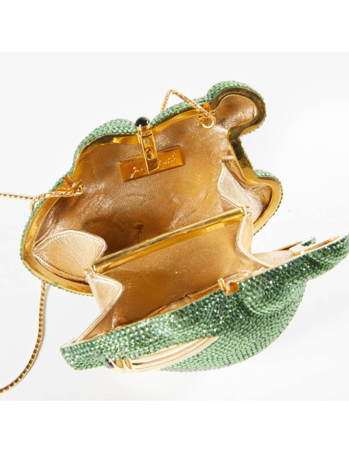 Minaudière JUDITH LIEBER grenouille strass