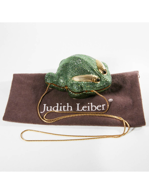 Minaudière JUDITH LIEBER grenouille strass