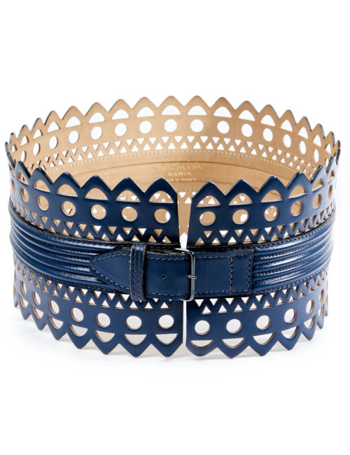 Ceinture T65 ALAIA bleue