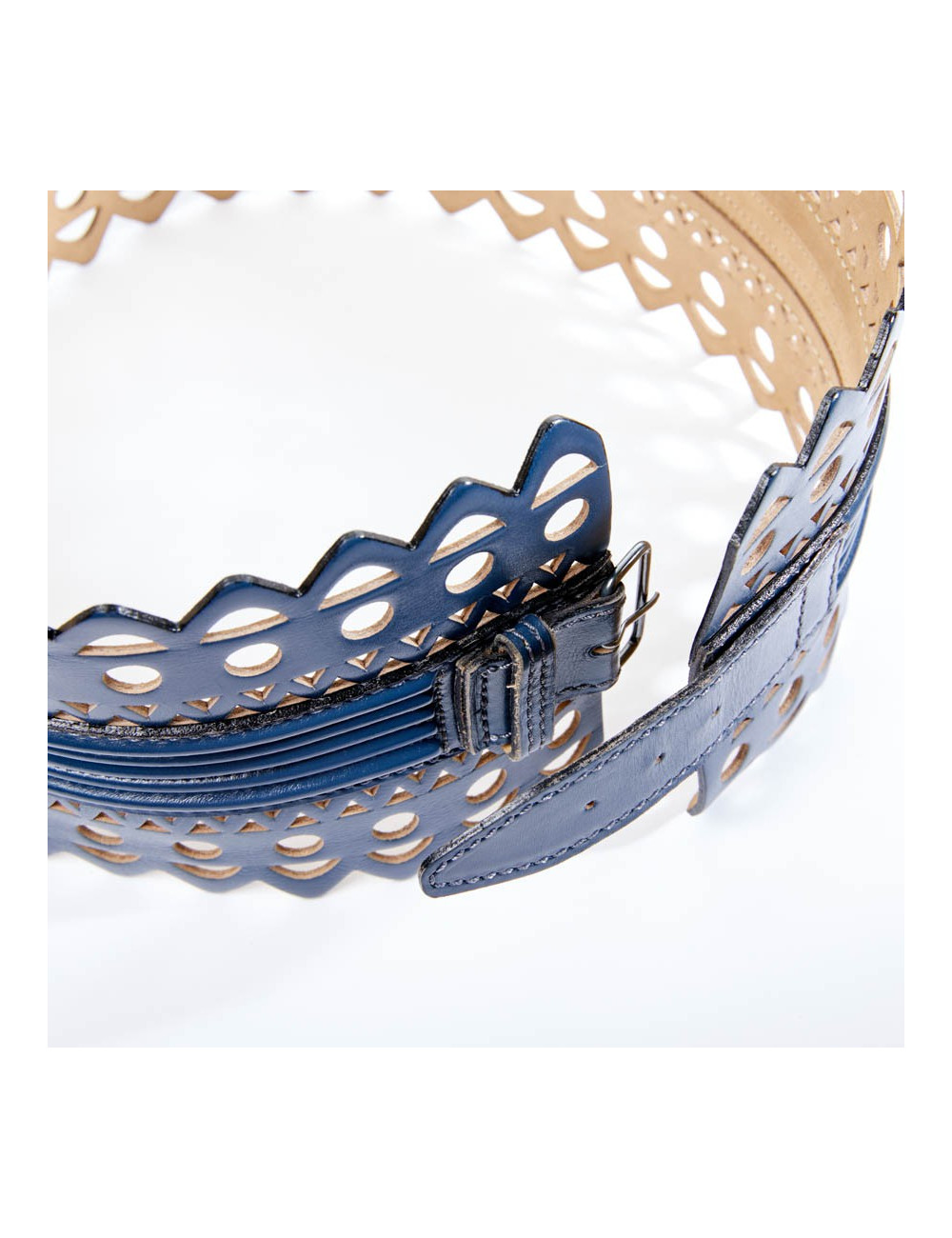Ceinture T65 ALAIA bleue