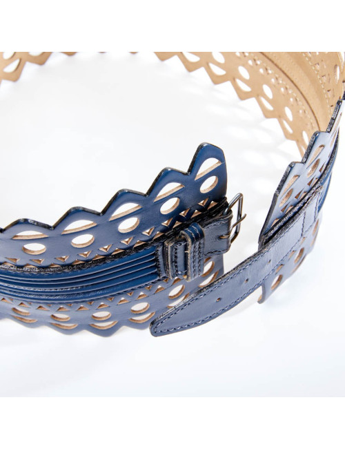 Ceinture T65 ALAIA bleue