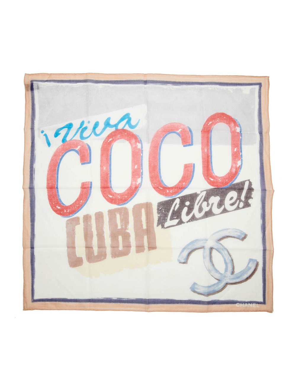 Foulard CHANEL "VIVA COCO CUBA LIBRE"
