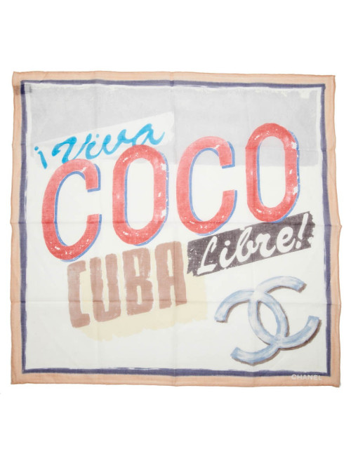 Foulard CHANEL "VIVA COCO CUBA LIBRE"