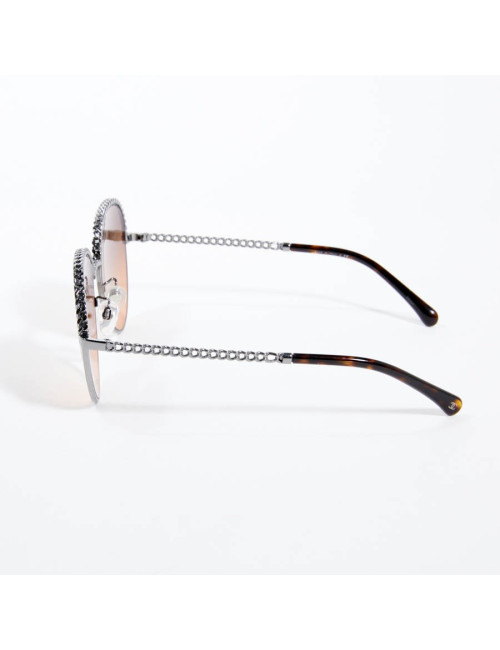 Lunettes de soleil CHANEL avec chaine amovible