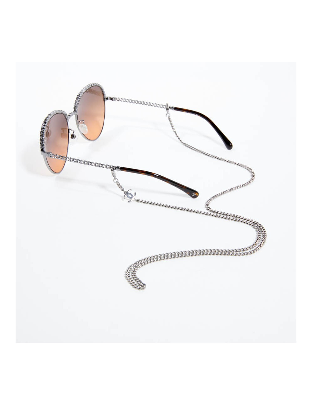 Lunettes de soleil CHANEL avec chaine amovible