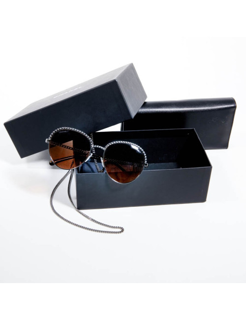 Lunettes de soleil CHANEL avec chaine amovible