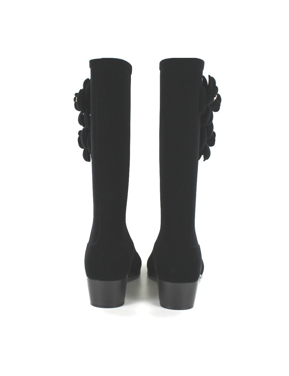 Bottes de pluie CHANEL en feutrine noire T 39