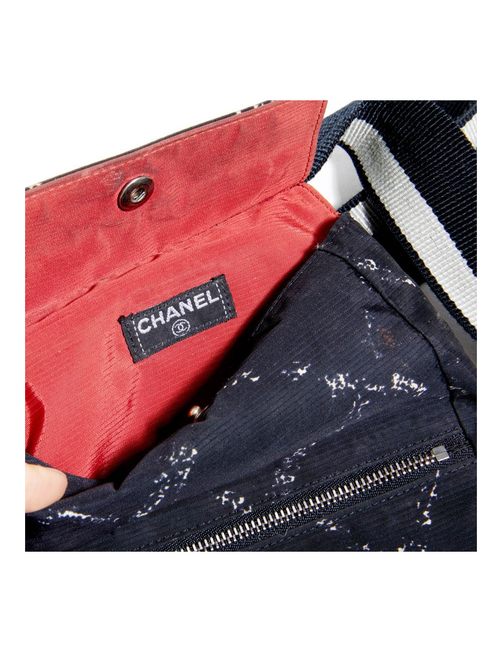 Pochette ceinture CHANEL toile avec porte monnaie