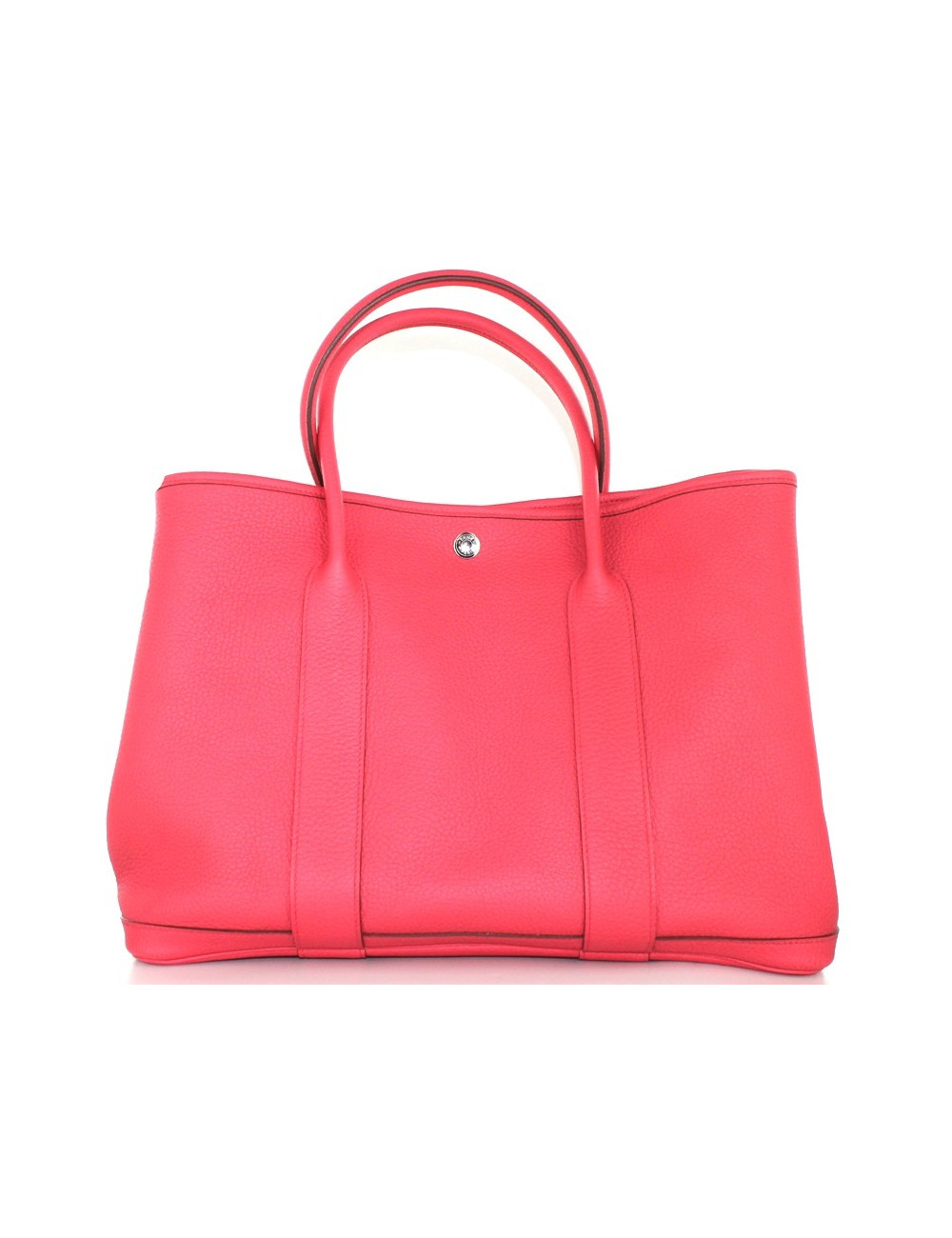 Sac HERMES en cuir rose lipstick