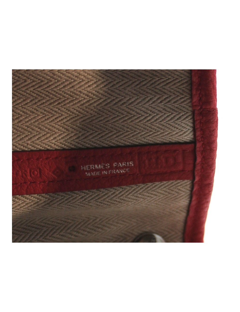 Sac HERMES en cuir rose lipstick