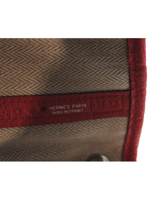 Sac HERMES en cuir rose lipstick