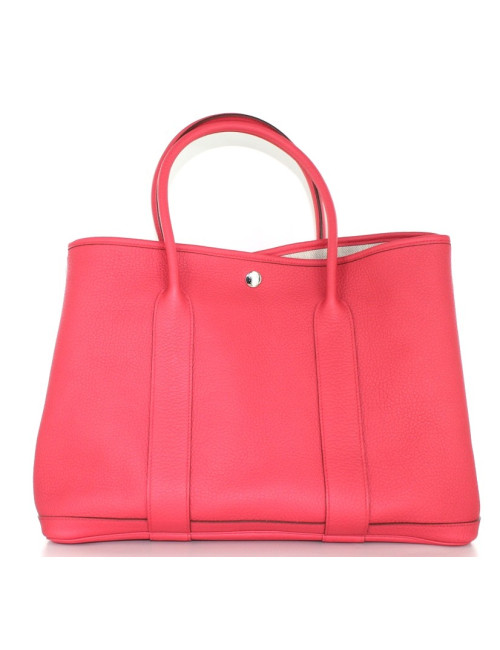 Sac HERMES en cuir rose lipstick