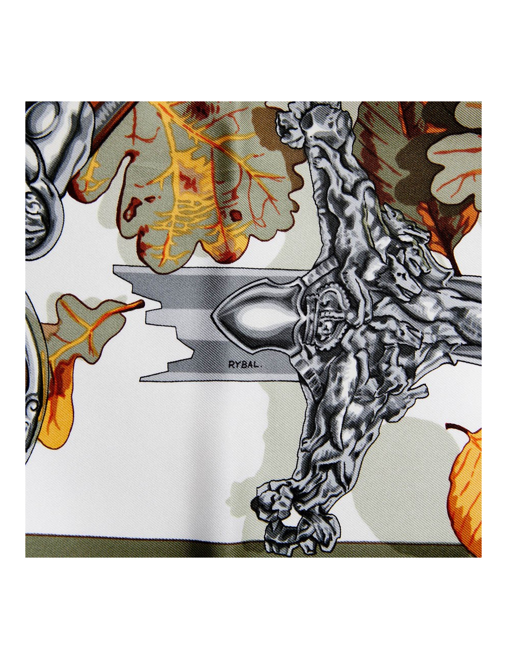 Carré Au plus dru HERMES soie 100%