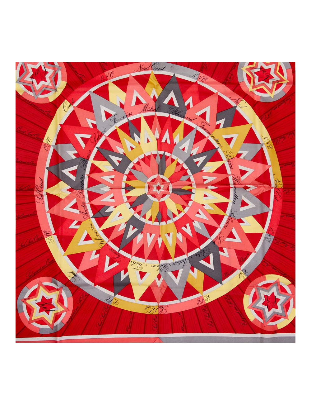 Foulard HERMES " La Rose des Vents"