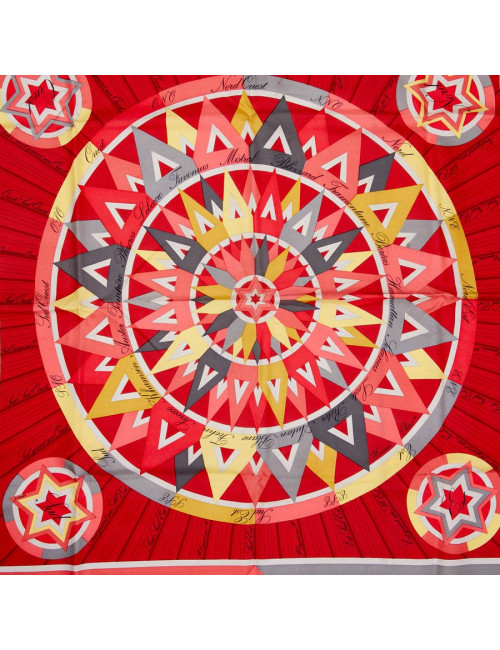 Foulard HERMES " La Rose des Vents"