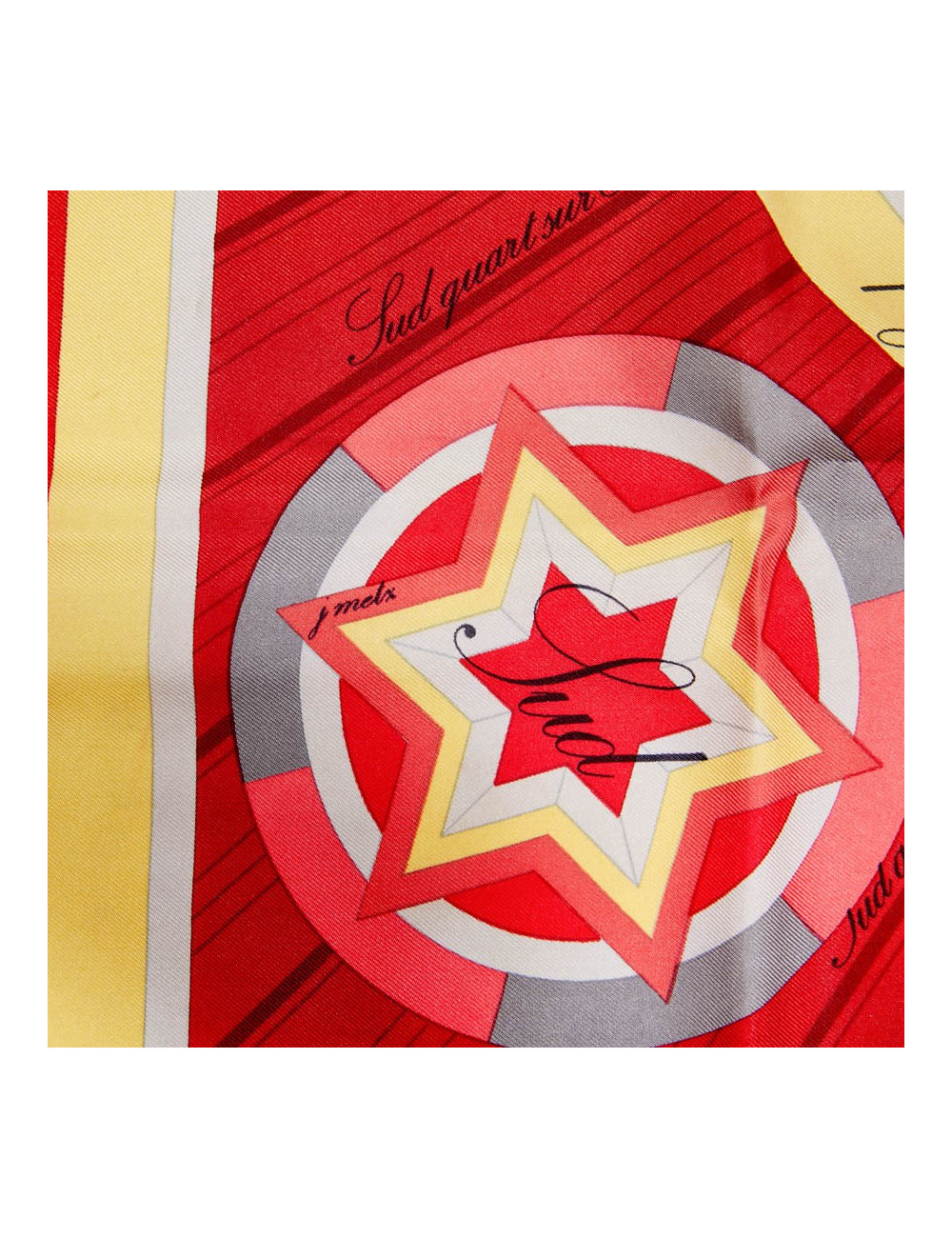 A NETTOYER Foulard HERMES " La Rose des Vents"