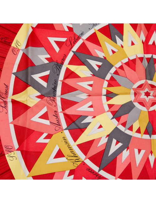 Foulard HERMES " La Rose des Vents"
