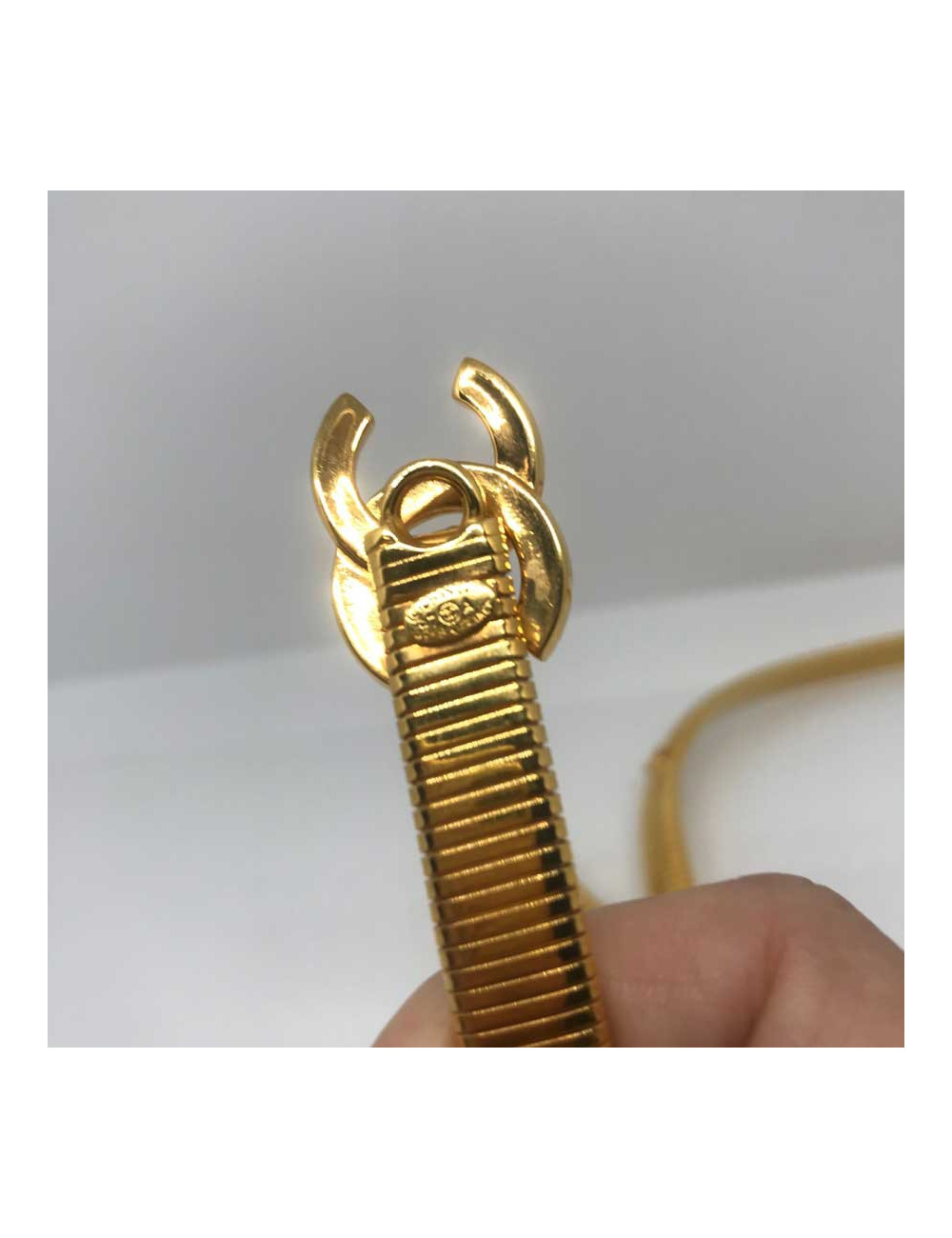 Ceinture CHANEL Vintage serpent doré