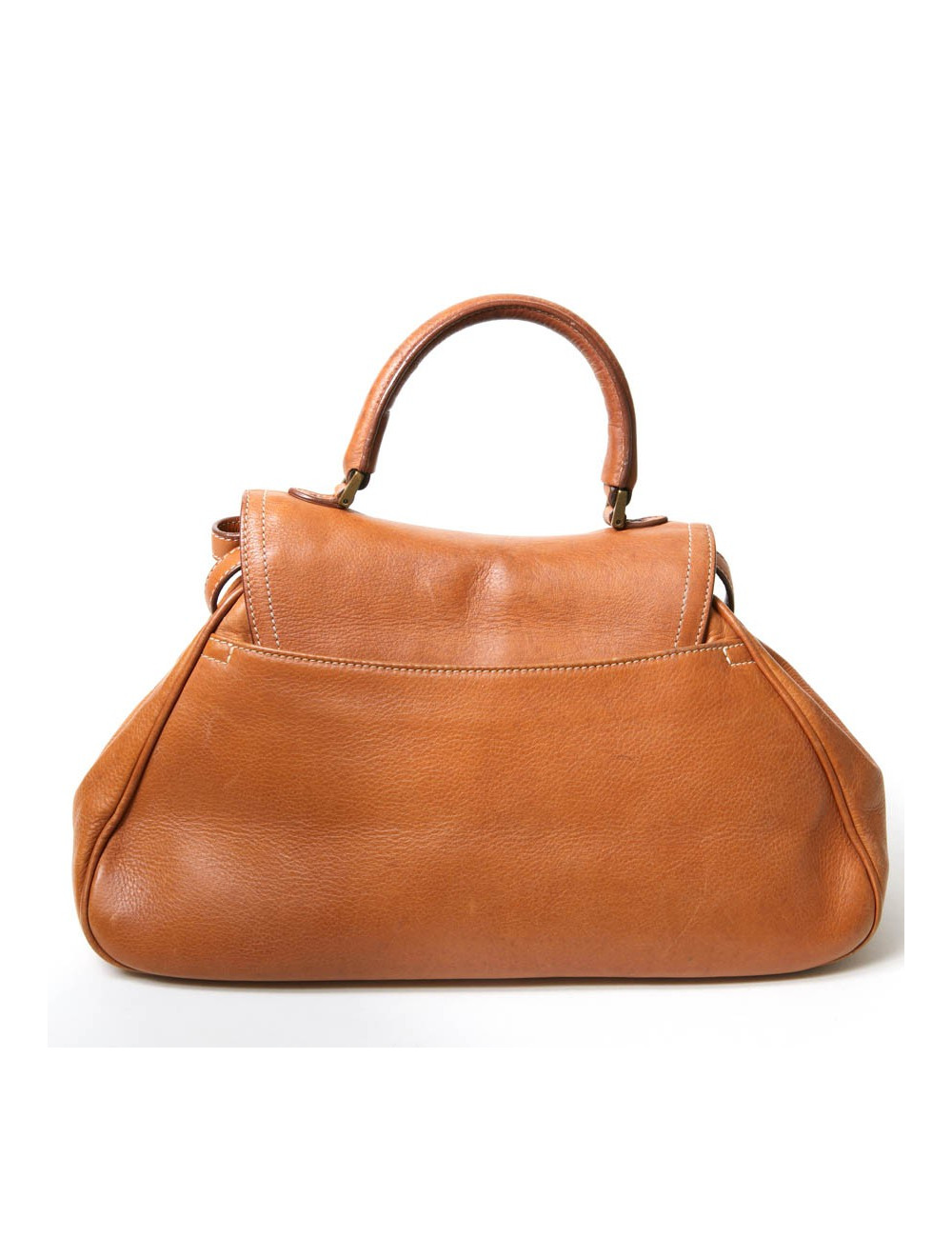 Sac CHRISTIAN DIOR cuir effet selle