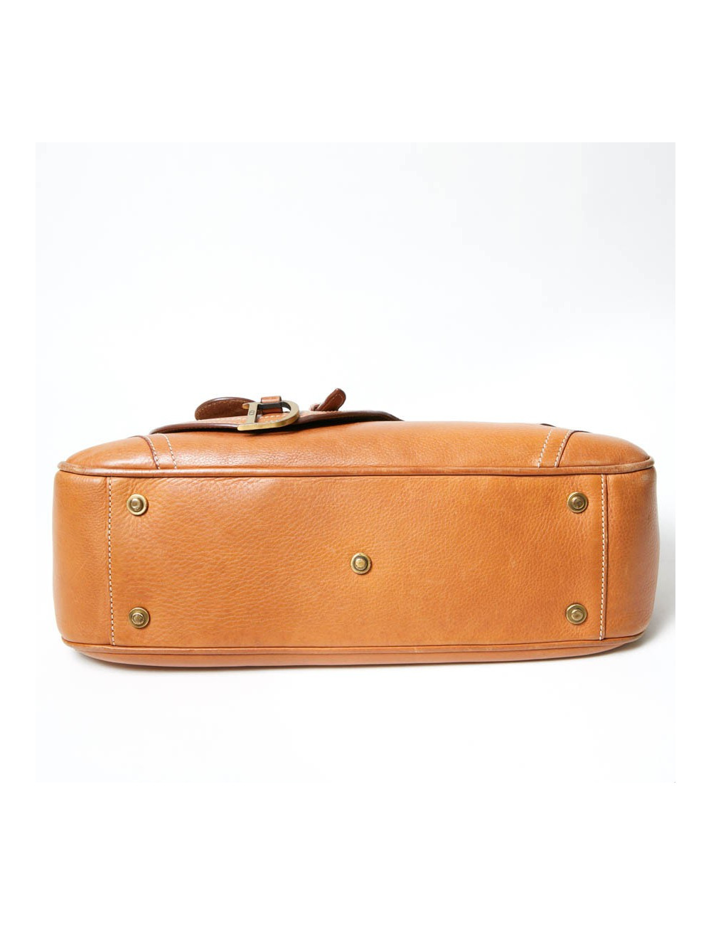 Sac CHRISTIAN DIOR cuir effet selle