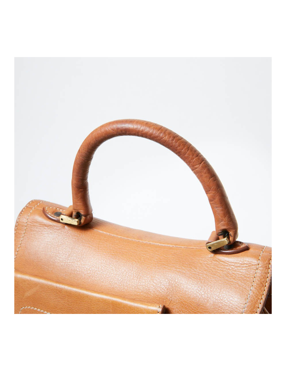 Sac CHRISTIAN DIOR cuir effet selle