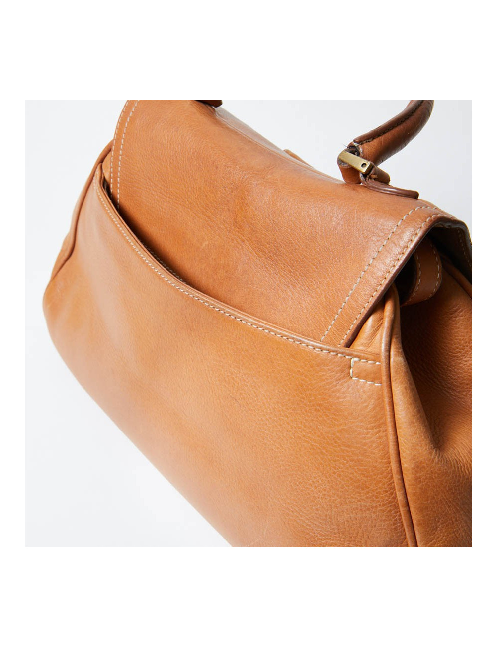 Sac CHRISTIAN DIOR cuir effet selle