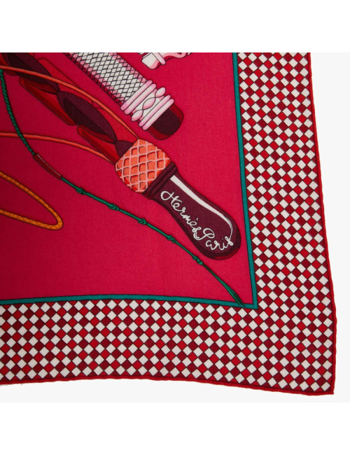 Châle HERMES Cachemire Fouets et Badines 