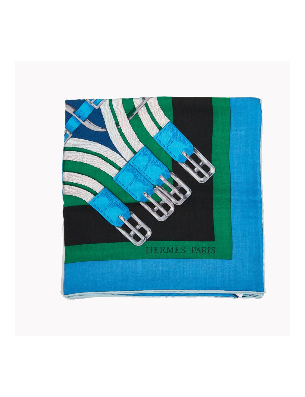 Châle Grand Manège à Jouets HERMES cachemire et soie