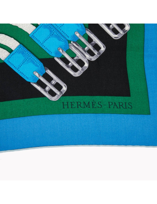 Châle Grand Manège à Jouets HERMES cachemire et soie