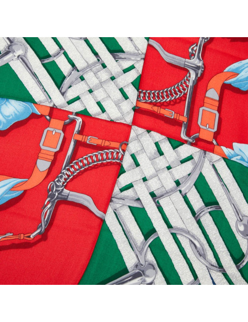 Châle Grand Manège à Jouets HERMES cachemire et soie