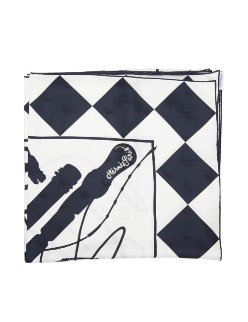 Carré géant 100% soie Quadrige HERMES Fouets et Badines