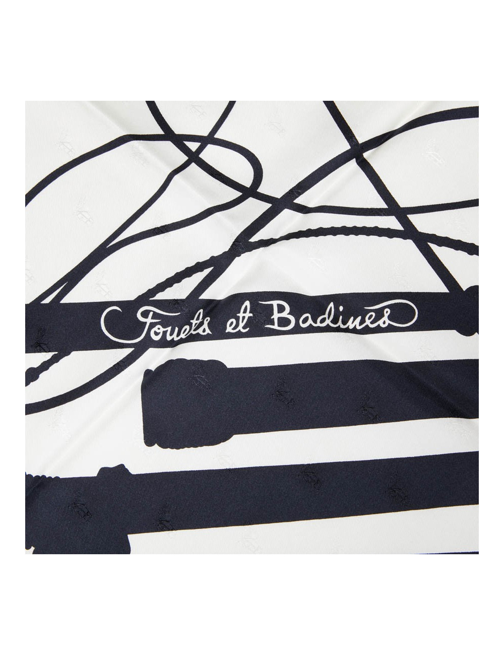 Carré géant 100% soie Quadrige HERMES Fouets et Badines