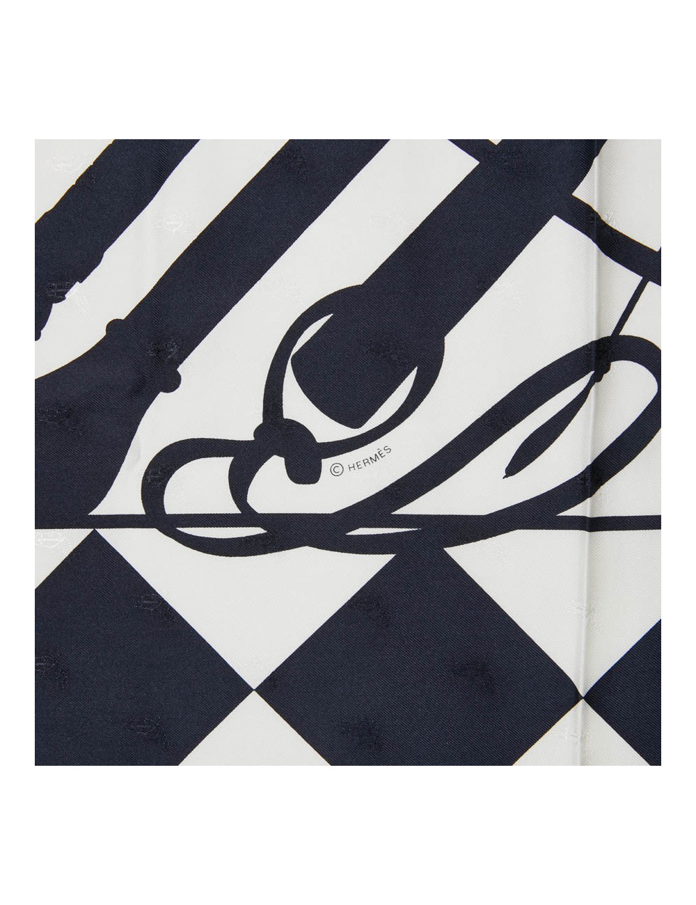 Carré géant 100% soie Quadrige HERMES Fouets et Badines