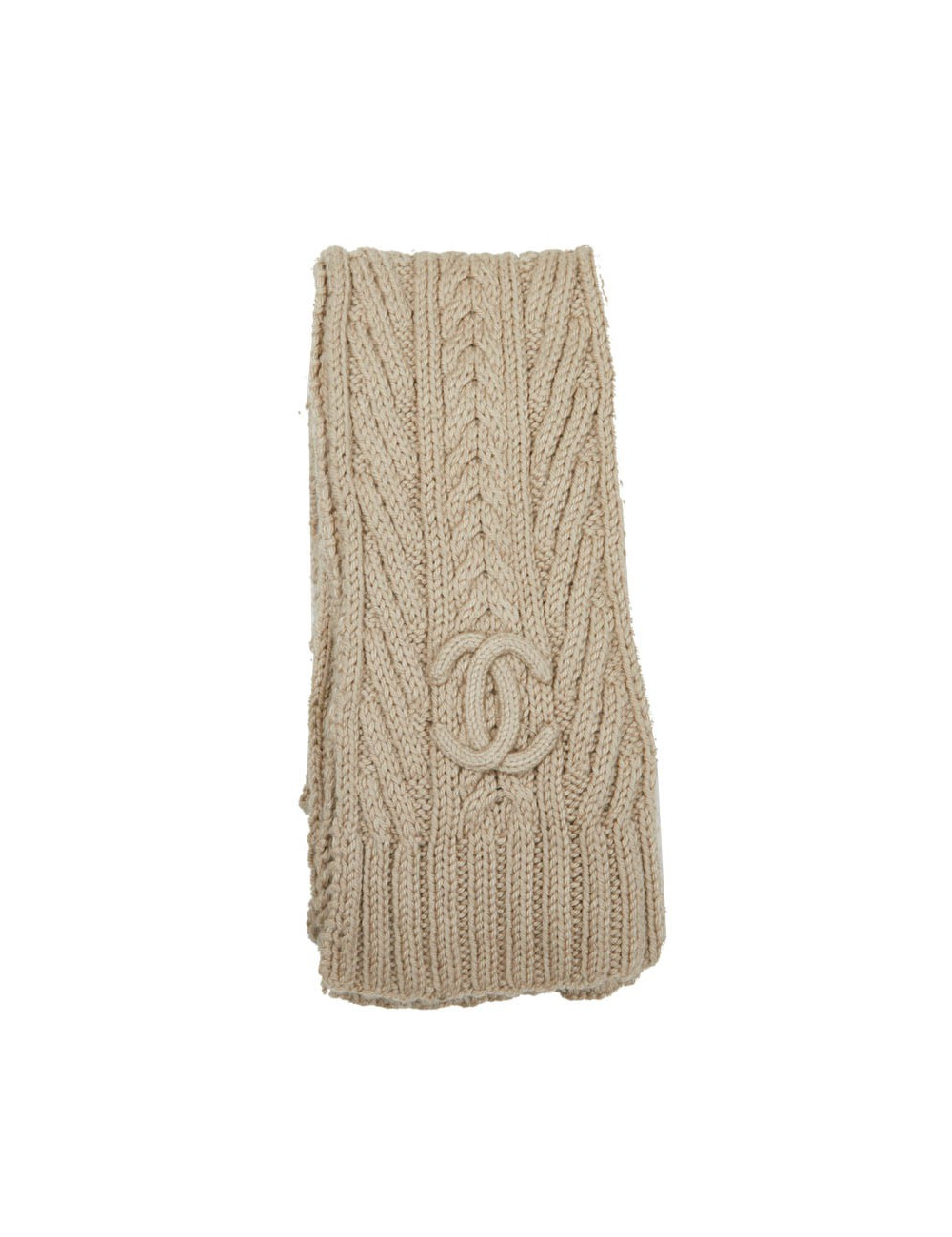Echarpe CHANEL cachemire beige