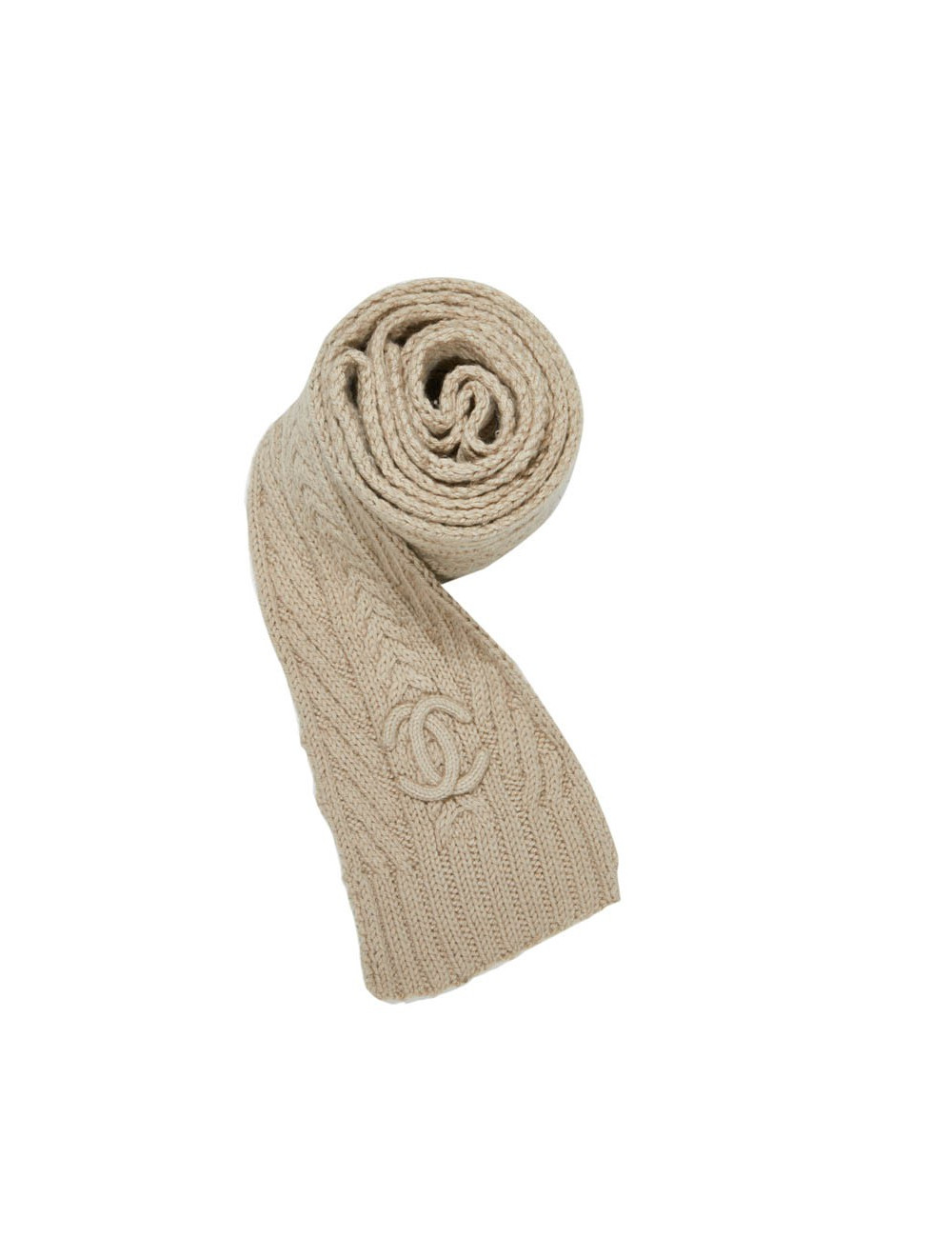 Echarpe CHANEL cachemire beige