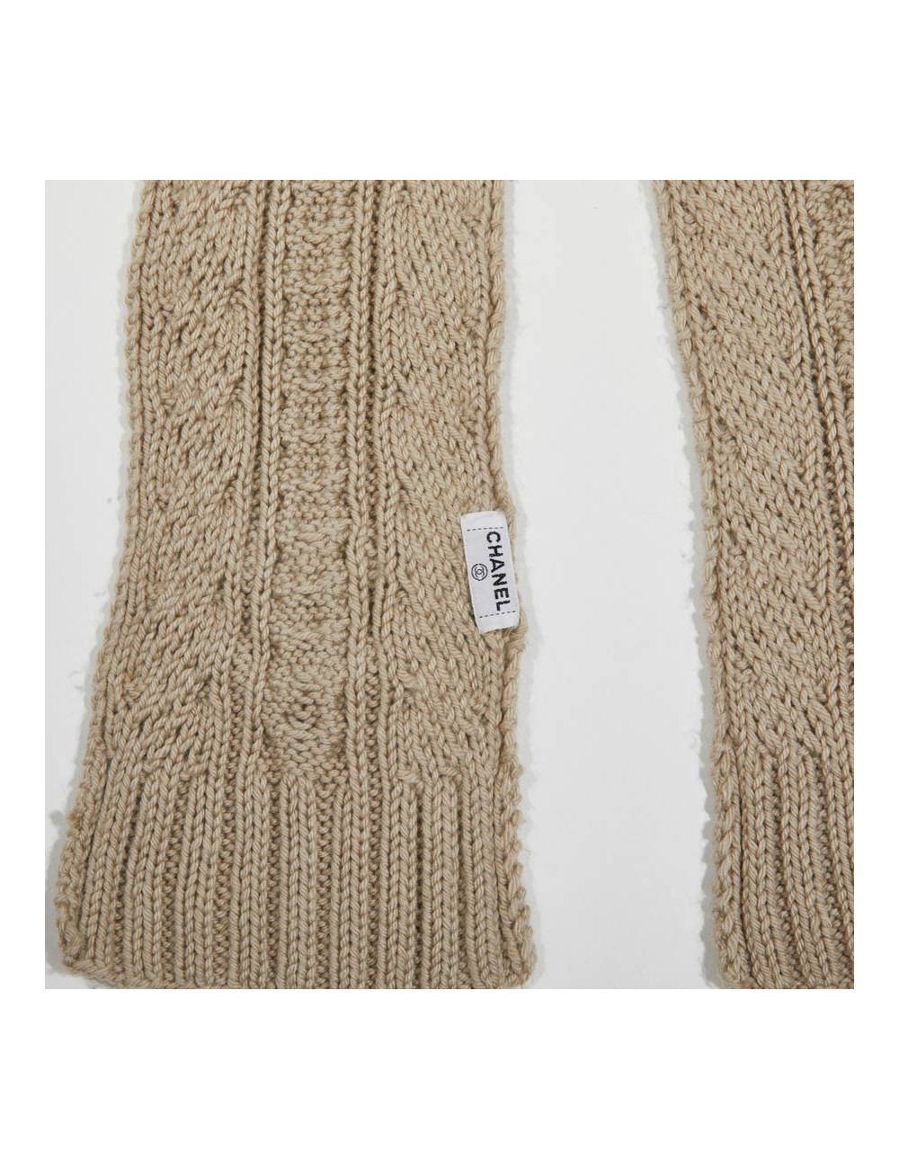 Echarpe CHANEL cachemire beige