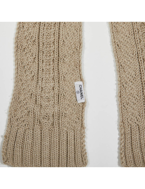 Echarpe CHANEL cachemire beige