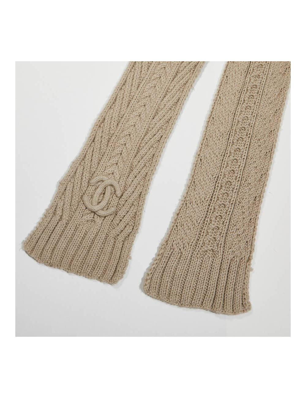 Echarpe CHANEL cachemire beige