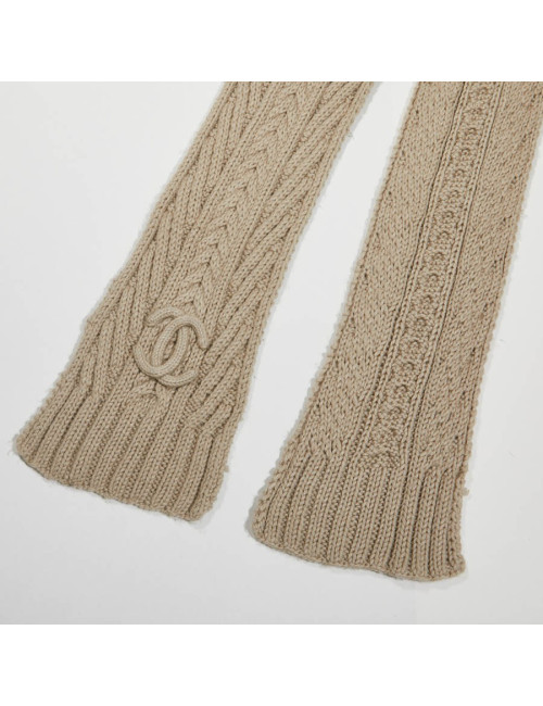Echarpe CHANEL cachemire beige