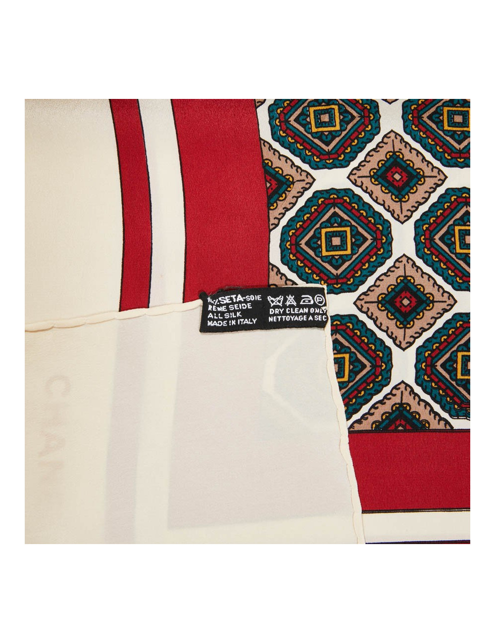 CHANEL Vintage silk shawl