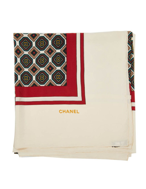 CHANEL Vintage silk shawl